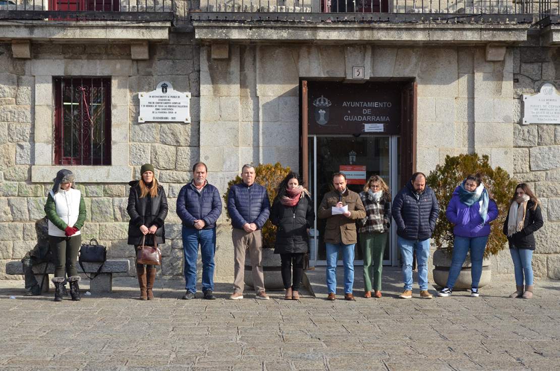 Concentración en memoria de las víctimas del holocausto celebrada en Guadarrama