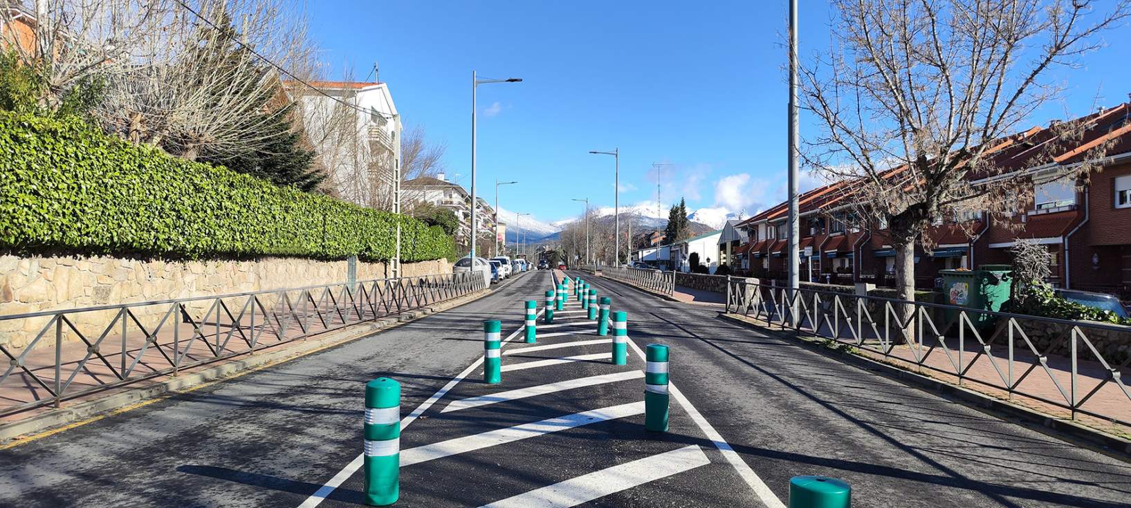 El Canal de Isabel II continua las obras en la calle Marqués de Santillana de Guadarrama