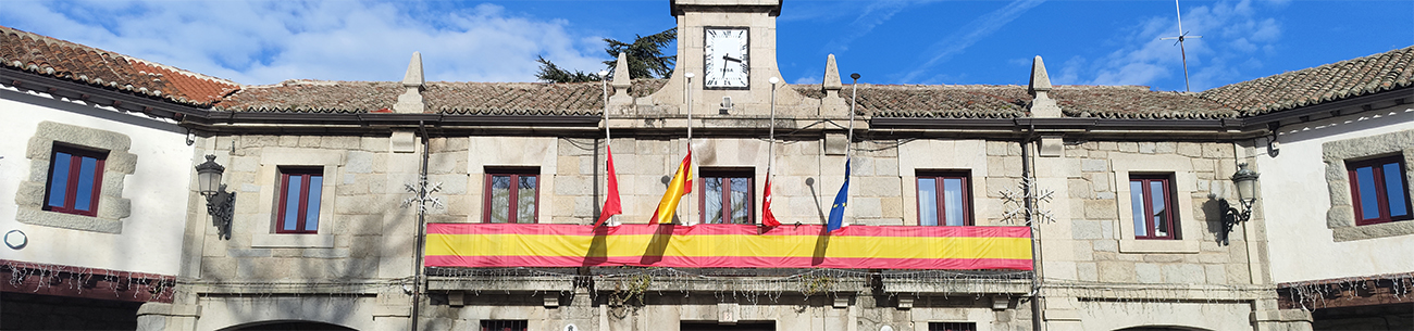 El Ayuntamiento Guadarrama coloca las banderas a media asta y se une a los tres d&iacute;as de luto oficial por las v&iacute;ctimas del accidente ferroviario en Adamuz