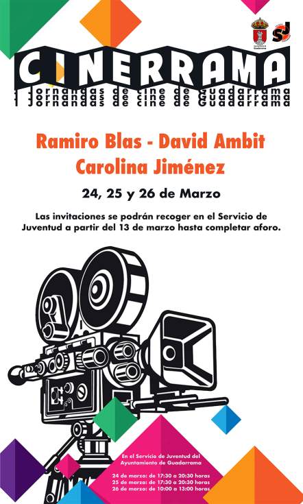 Cartel de las primeras jornadas de cine de Guadarrama