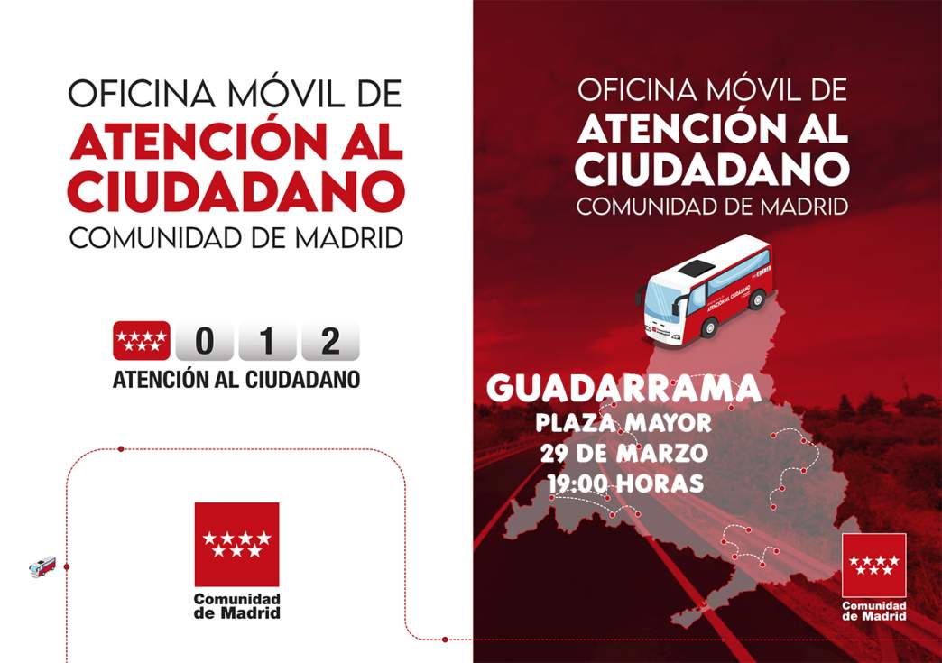 Guadarrama oficina móvil de Atención al Ciudadano de la Comunidad de Madrid