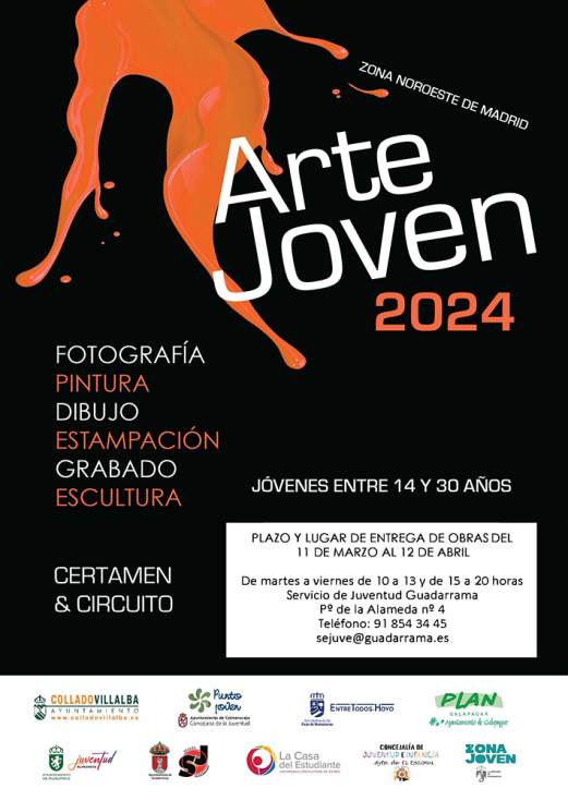 Cartel de Arte Joven en Guadarrama