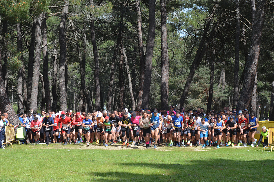 Corredores en la salida de la Vuelta a la Jarosa 2025 en Guadarrama