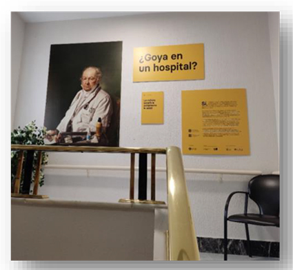 Imagen de la exposición en el Hospital Guadarrama