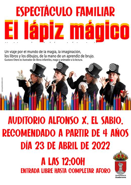 Espectáculo El lápiz mágico de la Biblioteca de Guadarrama