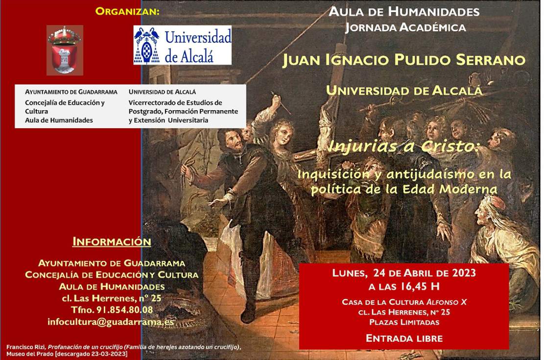 Cartel de la jornada académica del Aula de Humanidades de Guadarrama