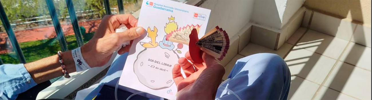 El Hospital público Guadarrama celebró el "Día del Libro" con pacientes, familiares y profesionales