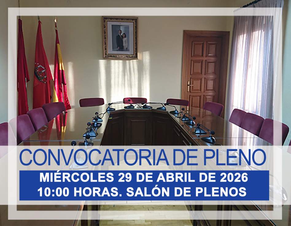 Convocatoria de Pleno de abril