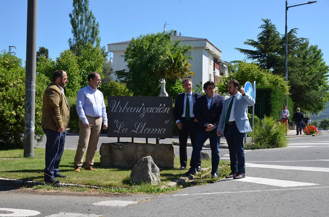Visita del Consejero de Transportes de la Comunidad de Madrid, David Pérez, a Guadarrama