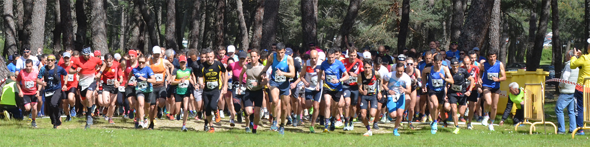 Santiago Fernández y Pilar Arias, ganadores de la XV carrera de montaña “Vuelta a la Jarosa"