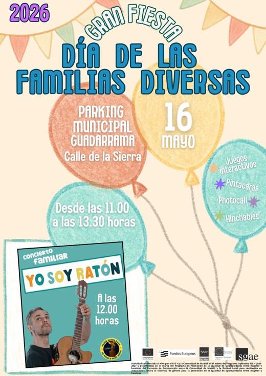 Cartel Día de las Familias Diversas en Guadarrama