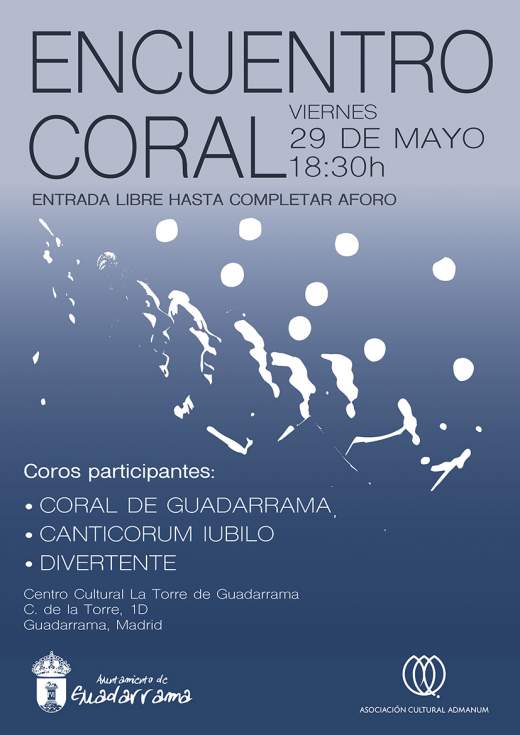 Cartel del Encuentro Coral de Guadarrama