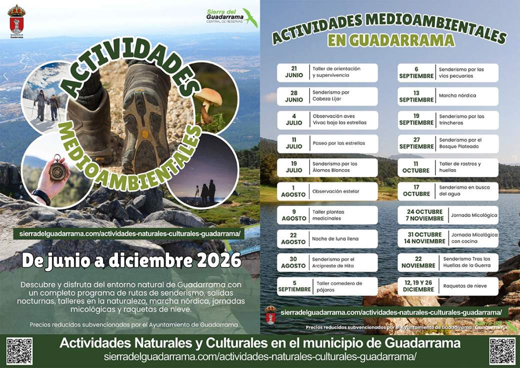 Cartel actividades turismo