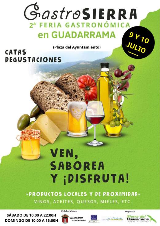 Cartel de la feria GastroSierra en Guadarrama