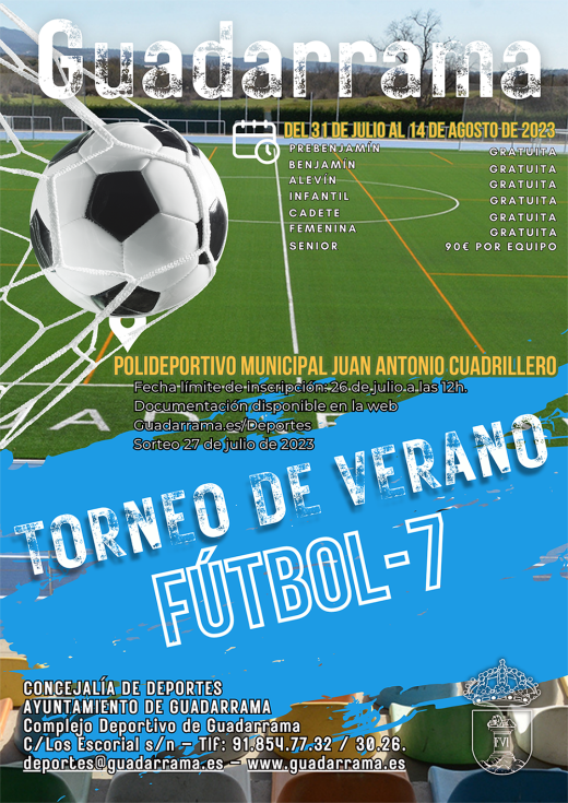 Cartel del torneo de Fútbol 7