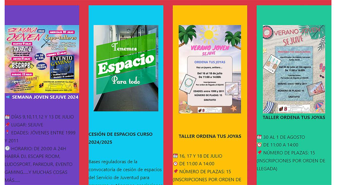 Cesion de espacios en el Servicio de Juventud de Guadarrama