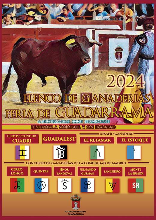 Cartel de ganaderias de Guadarrama