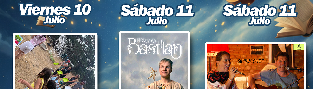 Juegos de agua, El viaje de Bastian y Simply Chof son las nuevas propuestas de Desvelos de Cultura para el fin de semana