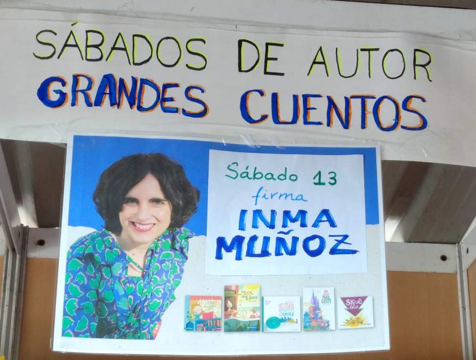 Anuncio de la visita de la escritora Inma Muñoz a Guadarrama