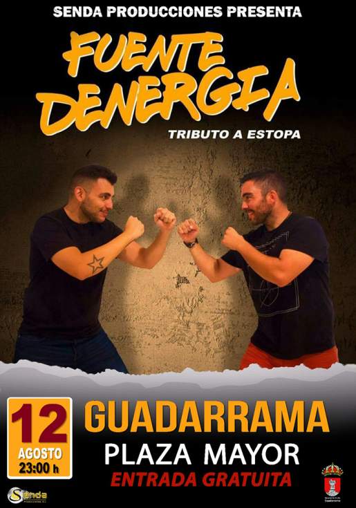 Cartel de la actuacion Tributo a Estopa en Guadarrama