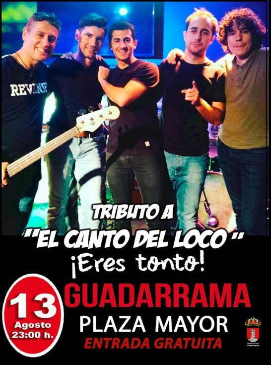 Cartel de la actuación Tributo a El Canto del loco