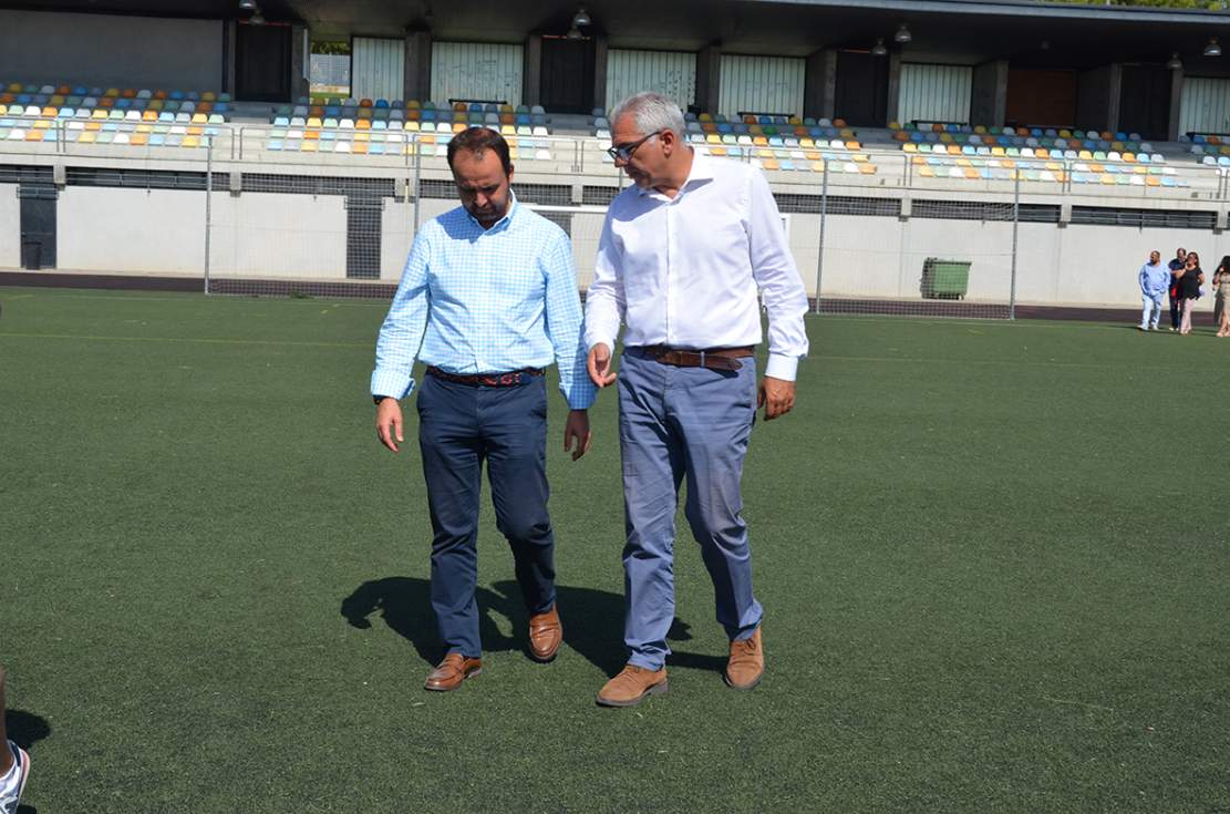 Visita al campo de fútbol municipal de Guadarrama