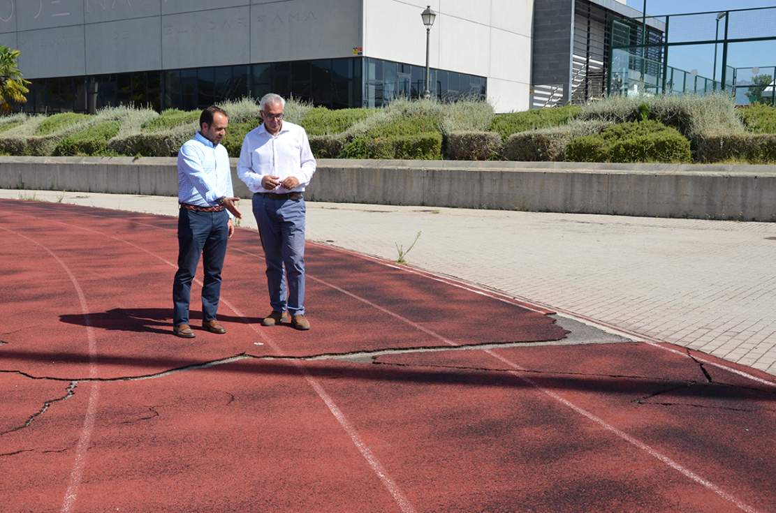 Visita a la pista de atletismo municipal de Guadarrama