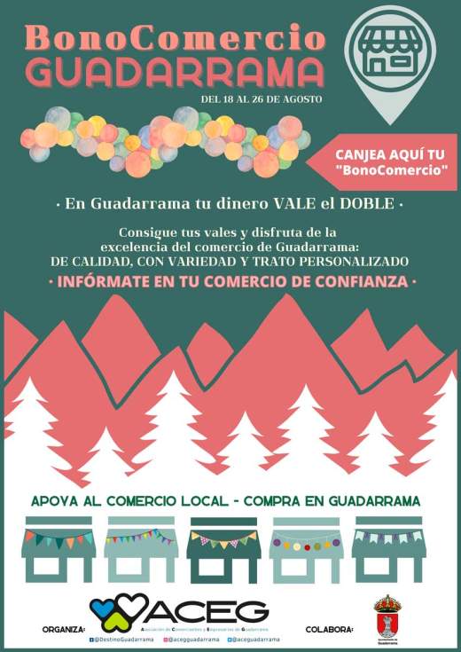 Guadarrama campaña de comercio local BonoComercio