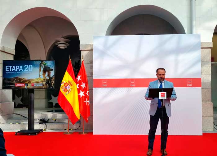 Presentación en Madrid de la etapa 20 de la Vuelta Ciclista a España