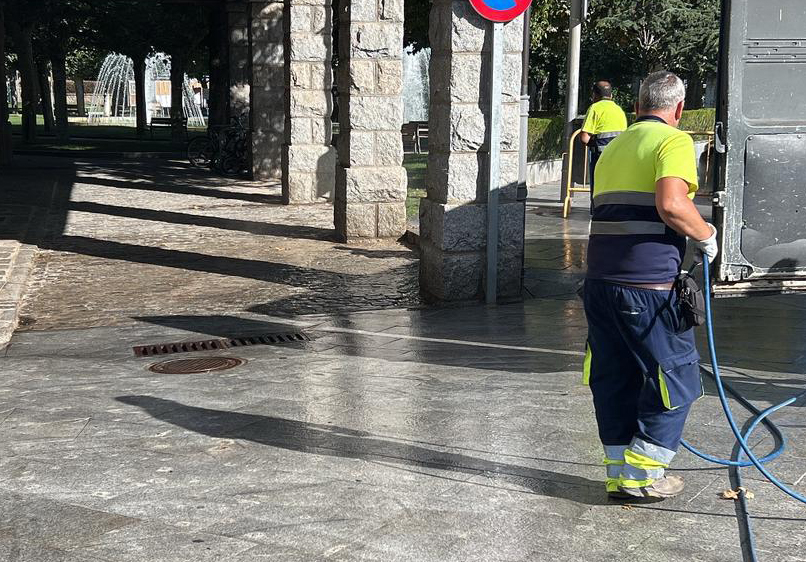Limpieza viaria en Guadarrama