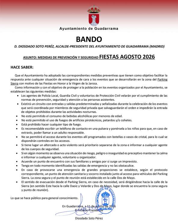 BANDO MEDIDAS FIESTAS