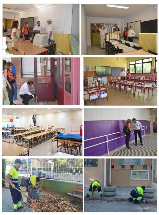 Trabajos de mantenimiento colegios guadarrama