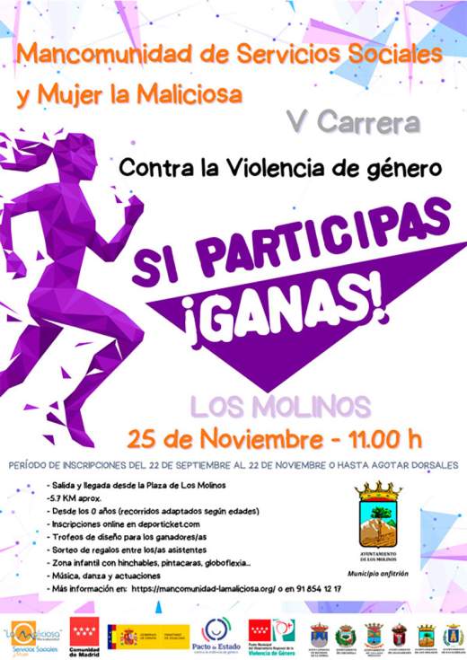 Carrera contra la violencia de género de la Mancomunidad La Maliciosa