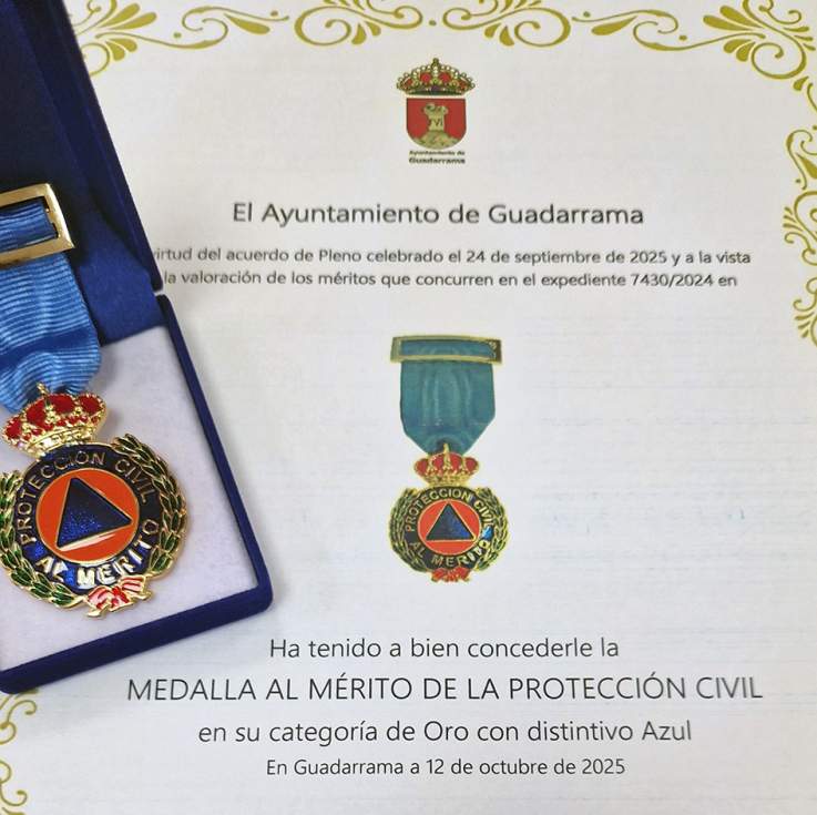 Medallas Protección Civil Guadarrama