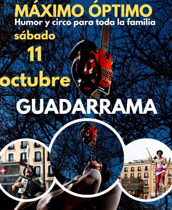 Cartel de la actuación de Máximo Óptimo