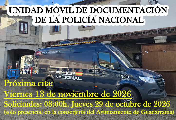 Guadarrama acoge de nuevo la unidad de documentación de la Policía Nacional el 13 de noviembre