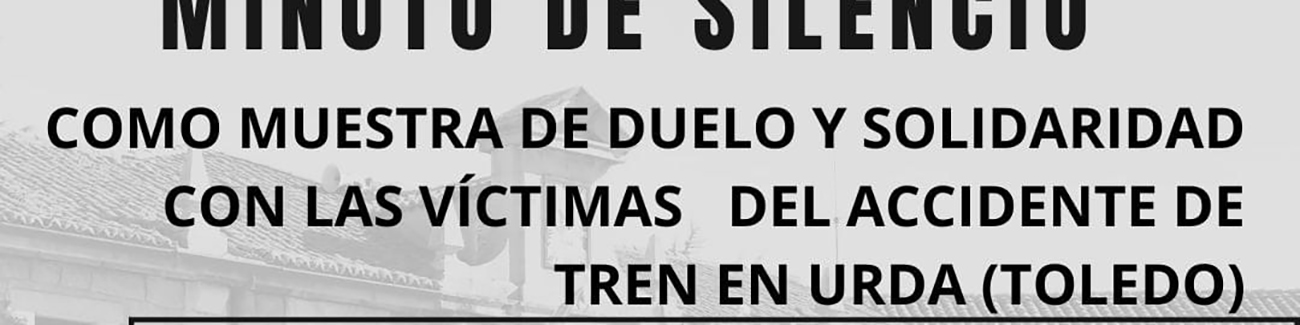 Guadarrama convoca un minuto de silencio por las v&iacute;ctimas del accidente de tren en Urda (Toledo)