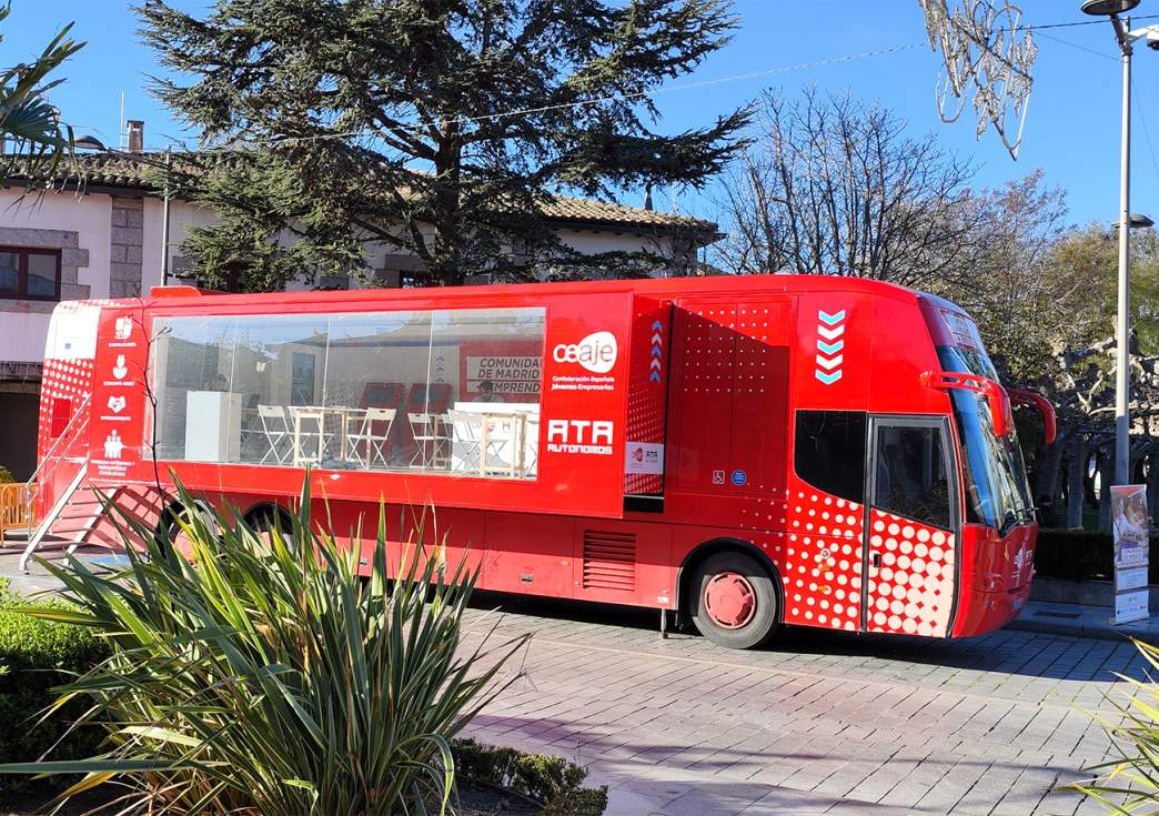 Autobús del emprendimiento en Guadarrama