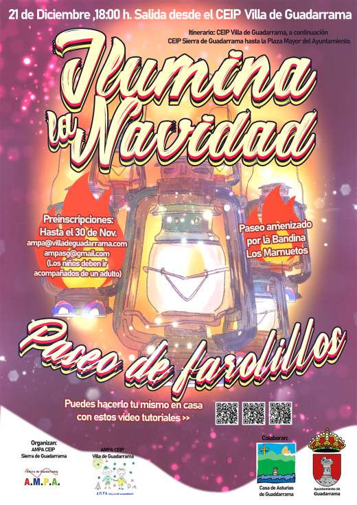 Cartel de Ilumina la Navidad de Guadarrama