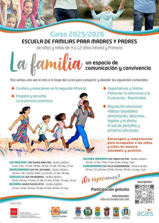 De 3 a 12 años en la Escuela de Familia de Guadarrama