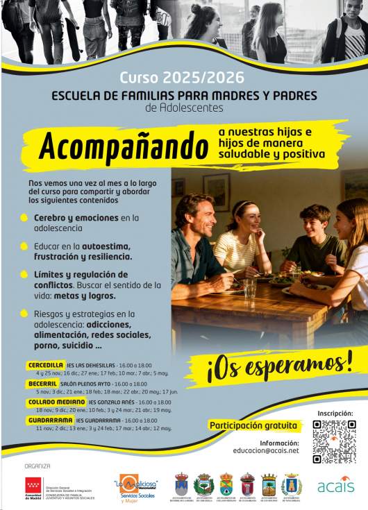 Adolescentes en la Escuela de Familia de Guadarrama